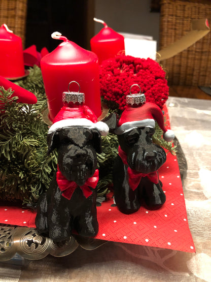 SantaPaws Weihnachtsbaum Ornament - Riesenschnauzer