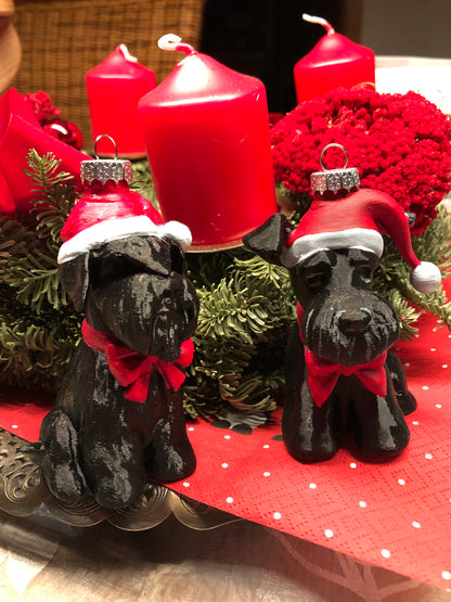 SantaPaws Weihnachtsbaum Ornament - Riesenschnauzer