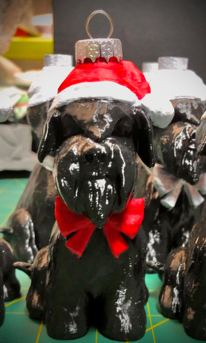 SantaPaws Weihnachtsbaum Ornament - Riesenschnauzer