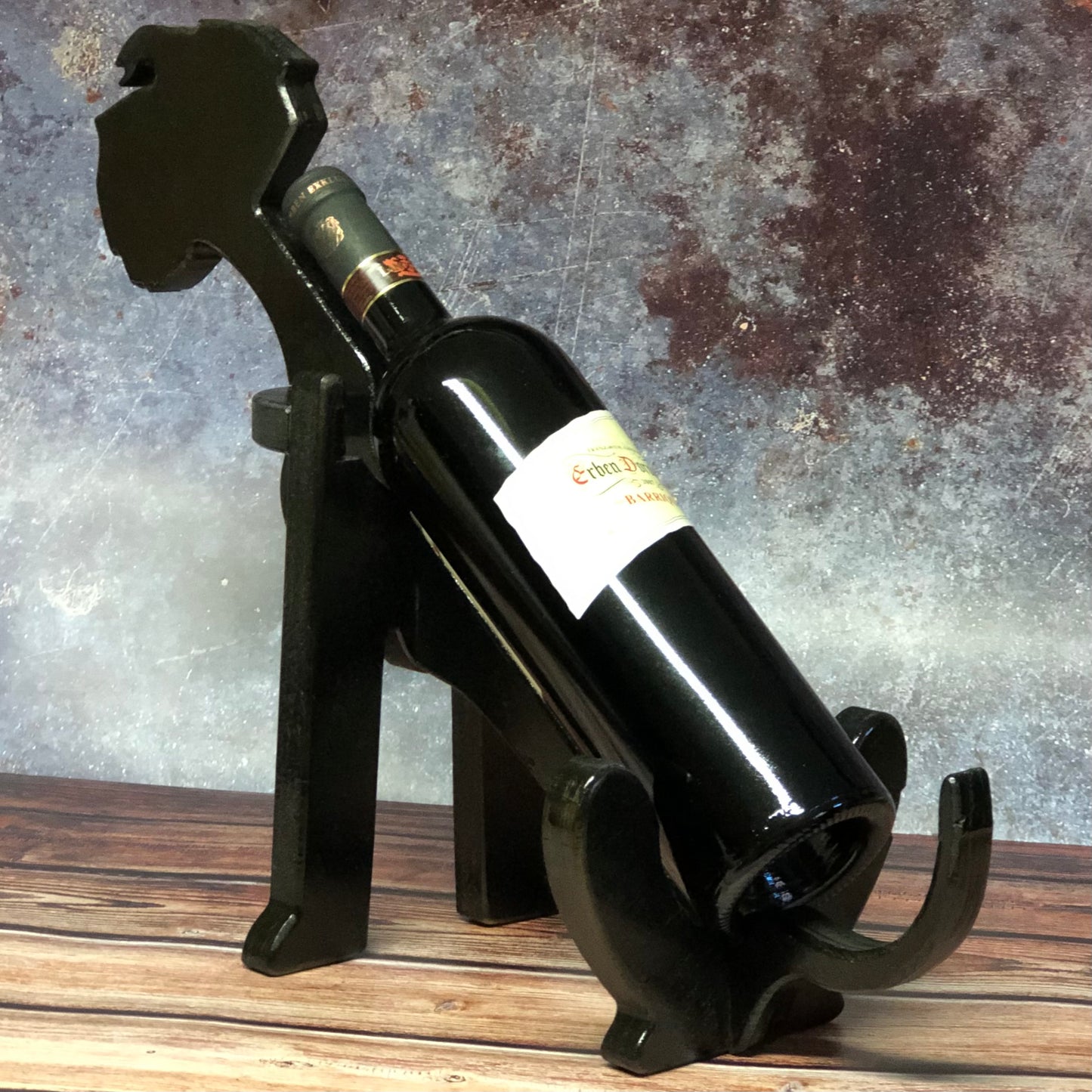 Weinflaschenhalter Riesenschnauzer