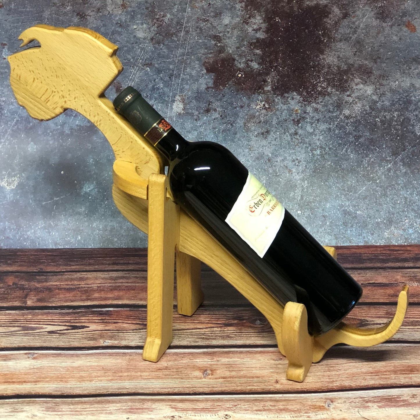 Weinflaschenhalter Riesenschnauzer