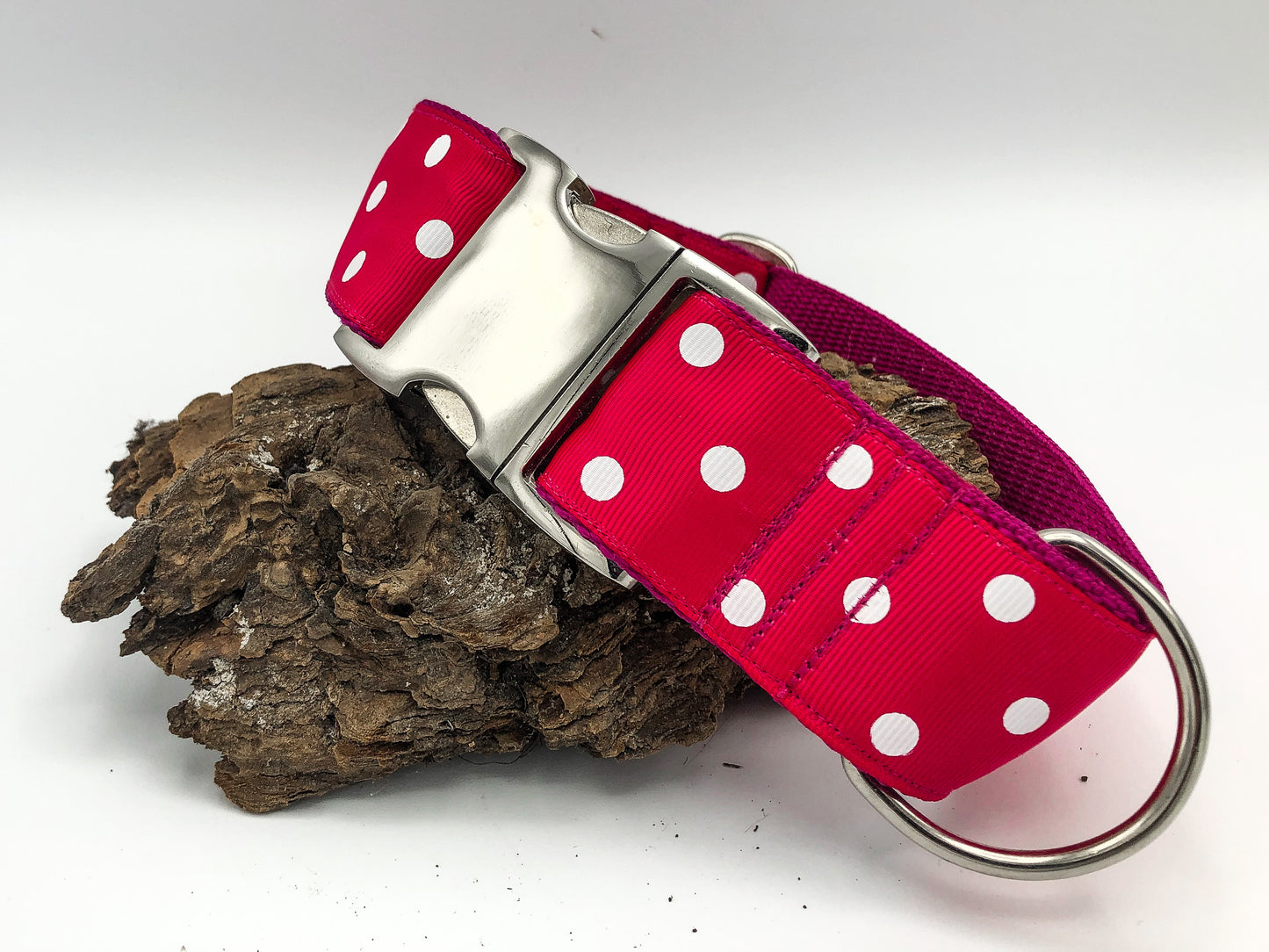 Hundehalsband Polkadots XL: 4cm breit, 35-50cm Umfang