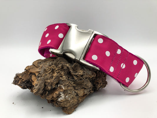 Hundehalsband Polkadots XL: 4cm breit, 35-50cm Umfang